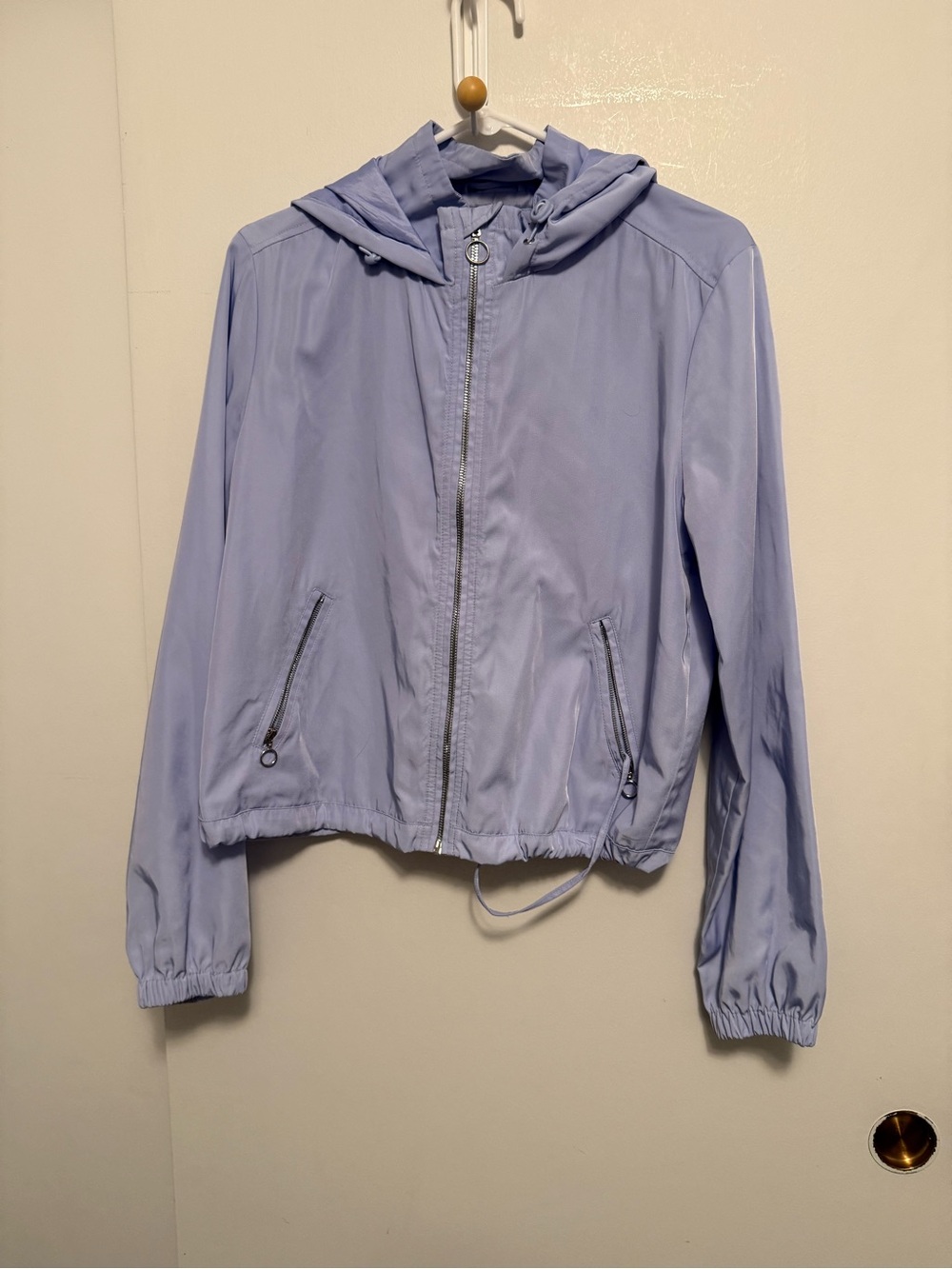 🪻 2 for 15 Sale | Forever 21 Hooded Bomber Jacket | Lavender | Size L